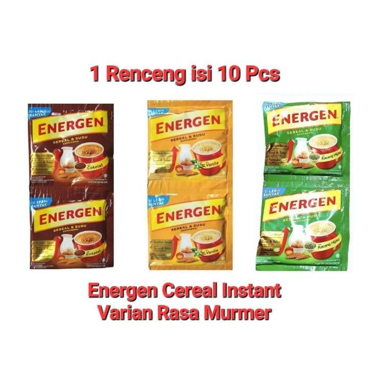 

Sereal Energen 3 varian rasa ( 10/1 renteng)