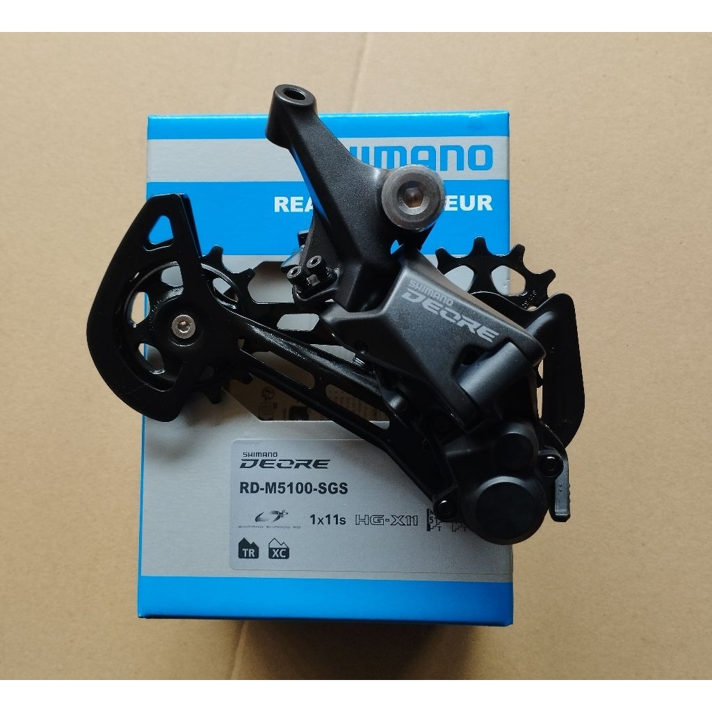RD Rear derailleur shimano original DEORE M5100 SGS long cage 10 11 speed 10speed 11speed sepeda mtb