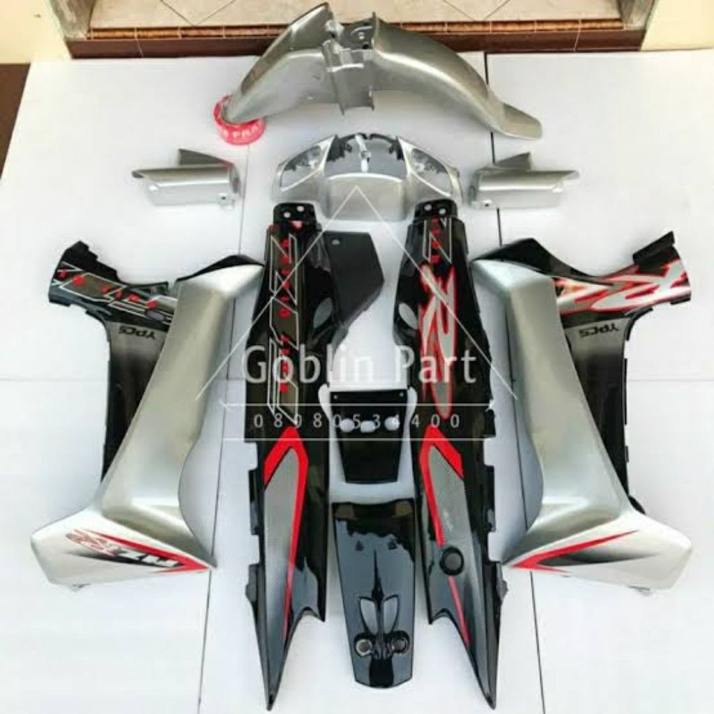Body Fiz R Full Set Original Silver - Jual Body Fiz R Full Set ...