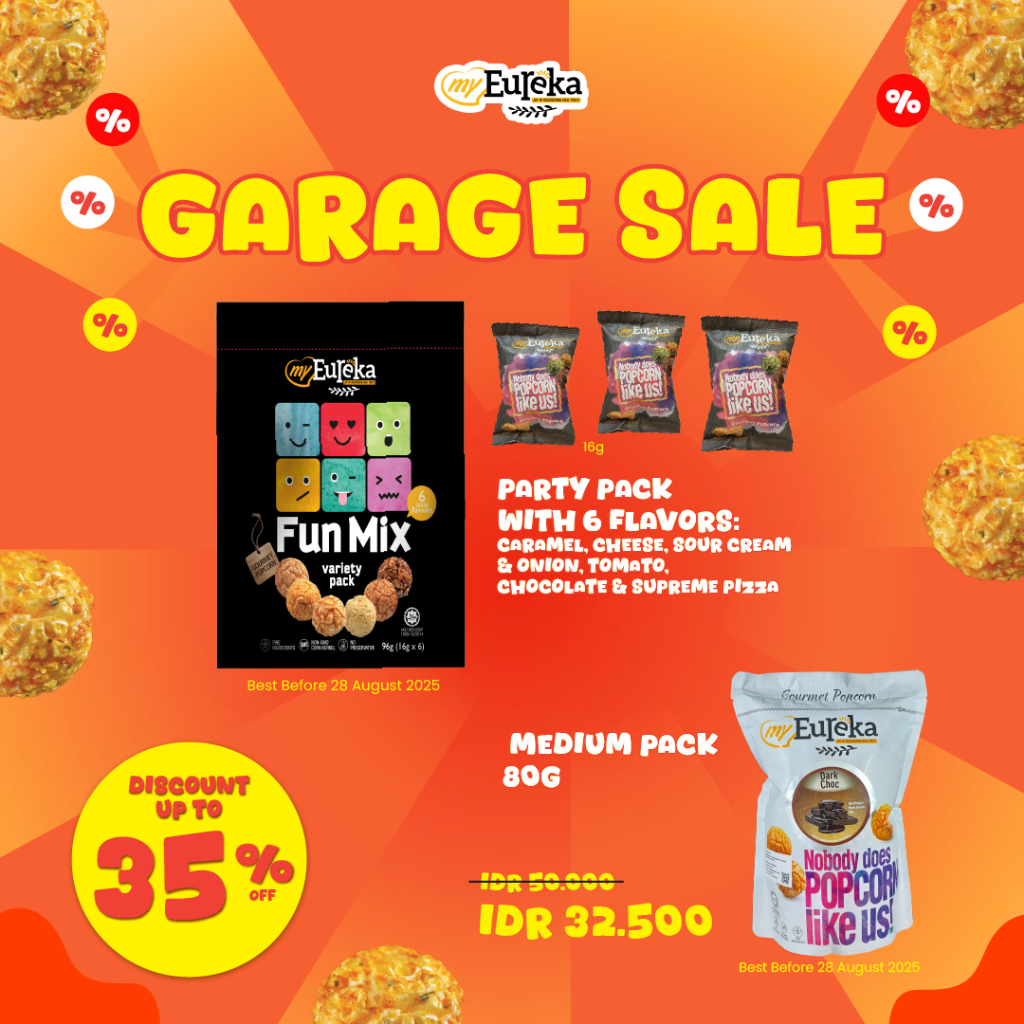 

GARAGE SALE CUCI GUDANG Eureka Fun Mix Party Pack BEST BEFORE 28 AGUSTUS 2025