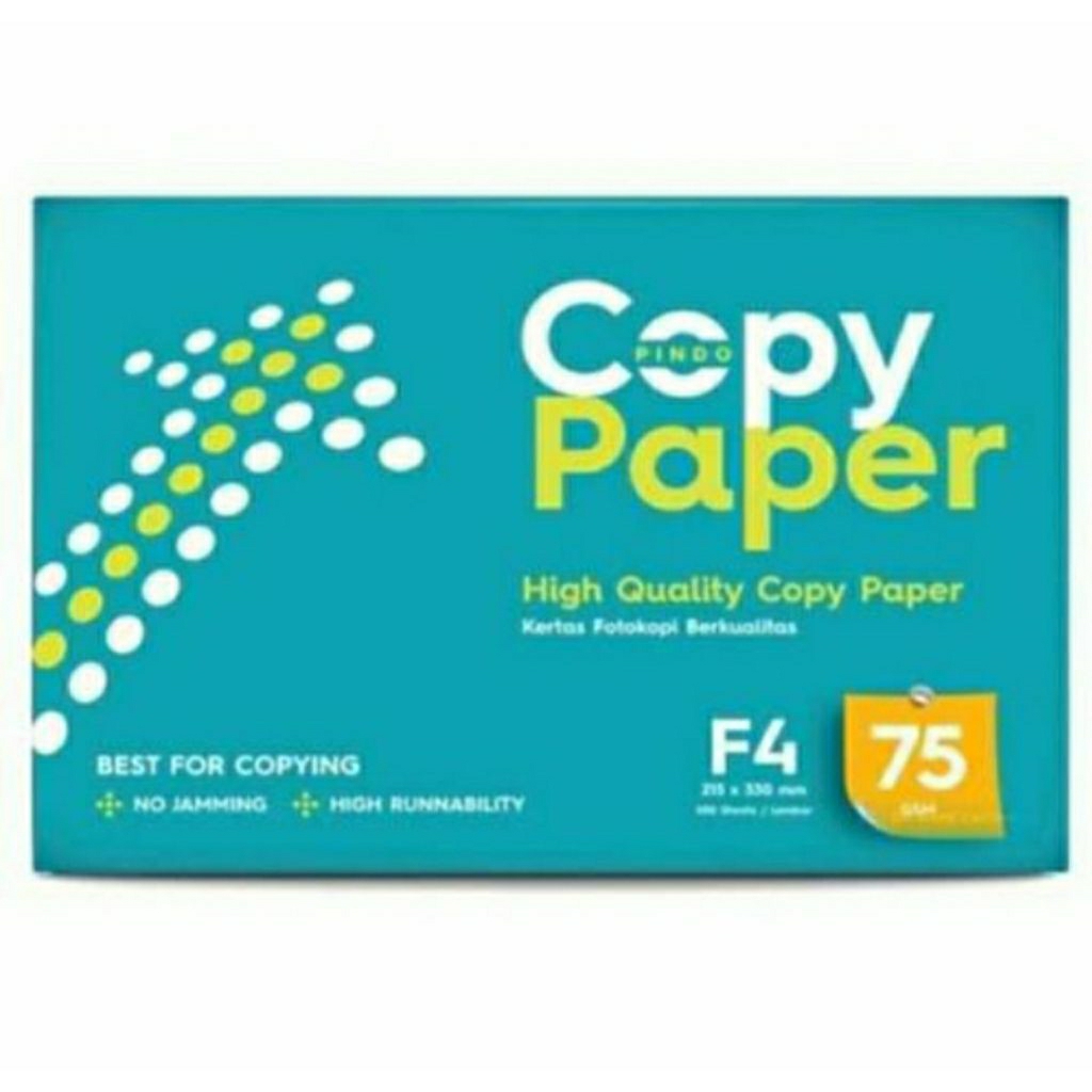 

copy paper blue fotocopy 75 gsm f4 isi 500 lembar/rim