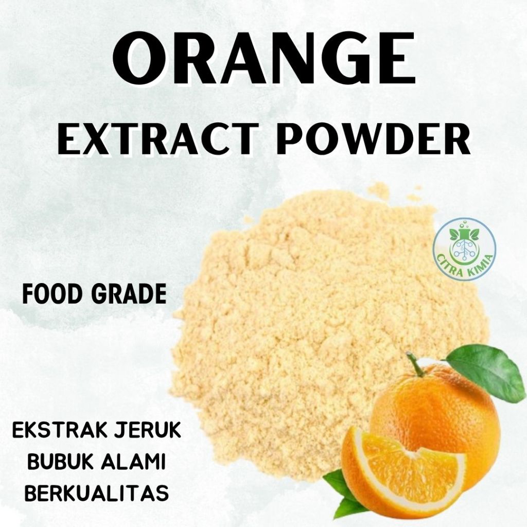 

Orange Extract Powder Super Food 25gr - Ekstrak Jeruk Bubuk Alami Premium Food Grade - Vitamin C Alami Orange Powder