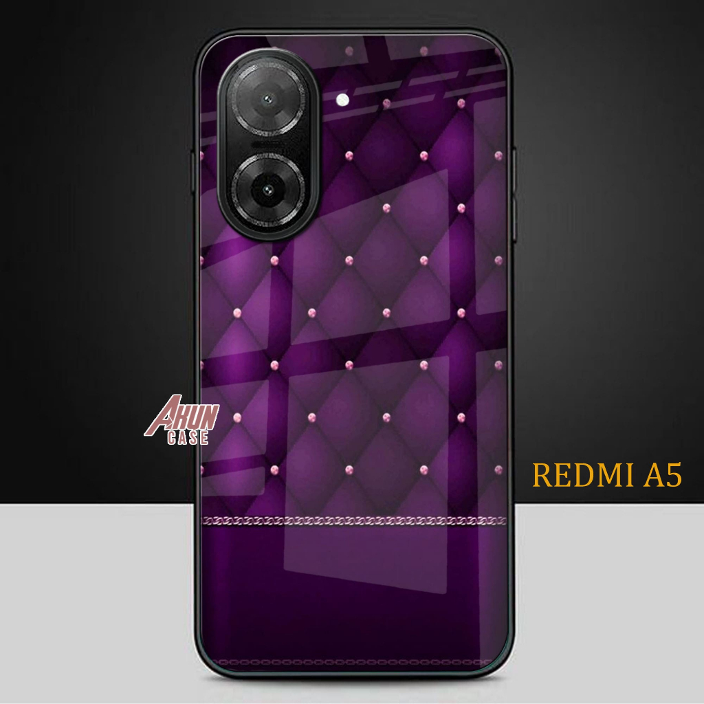 Softcase Glass Kaca Redmi A5  - Casing Hp Redmi A5 - Case Hp Terbaru - Softcase Redmi A5 - S271