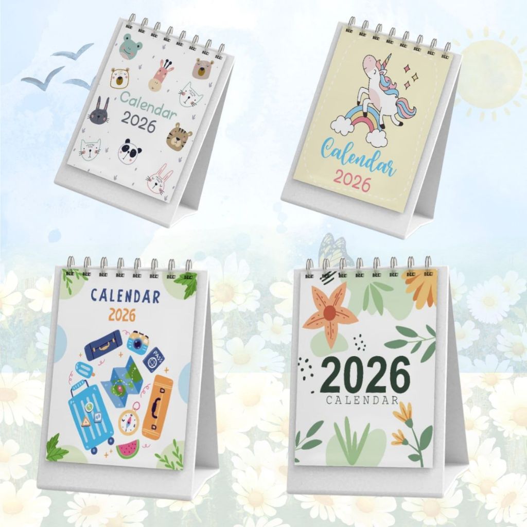 

KALENDER MEJA MINI 2026 / KALENDER MINI 2026 / KALENDER AESTETIC 2026 by. TOOKE
