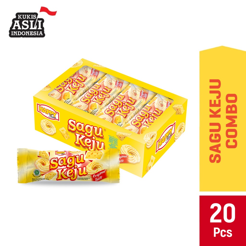 

Happy Time Sagu Keju Combo (Isi 20 Pcs)