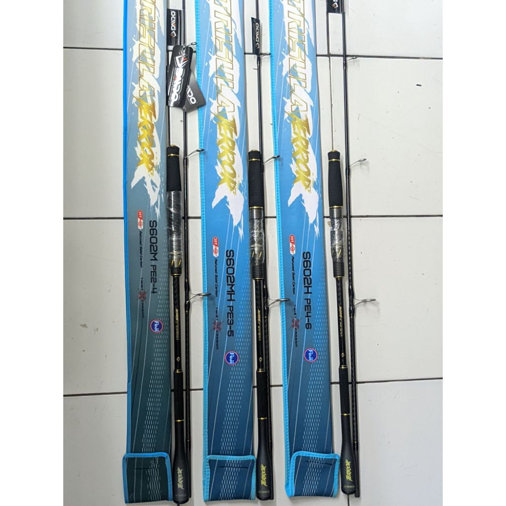 Joran Daido Trisula terror S 602 ML M H MH Rod Spinning jigging rod masteran