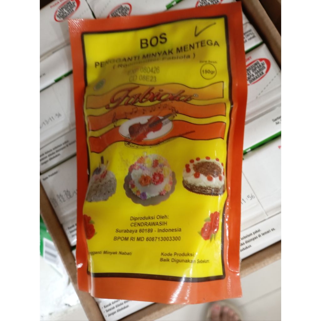 

FABIOLA Bos Roombutter / Pengganti Minyak Mentega 150gr Aroma Butter