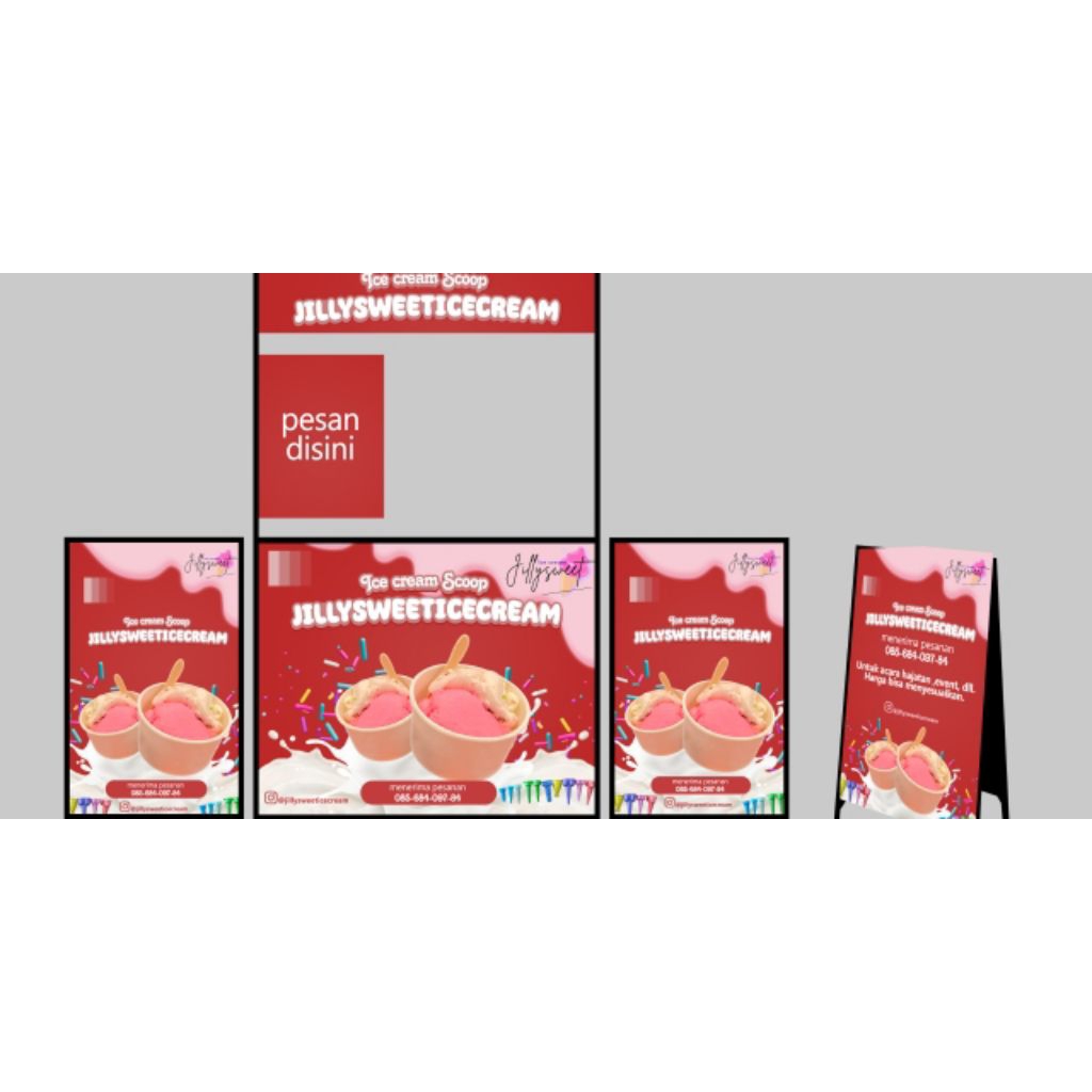 

[INSTAN ONLY] CONE DAN ESKRIM PESENAN