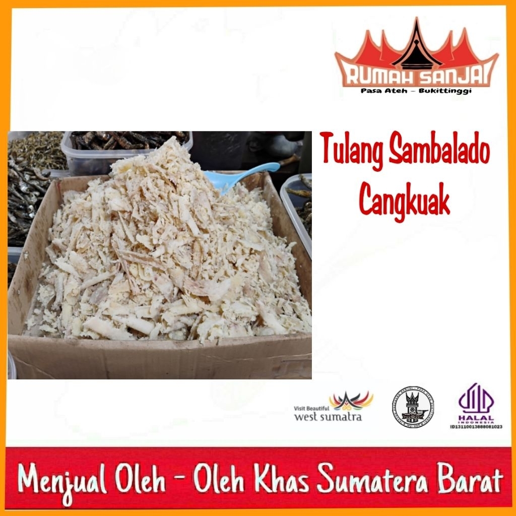 

Tulang Sambalado Tanak 250 gr - Sambalado Cangkuak Kwalitas Premium