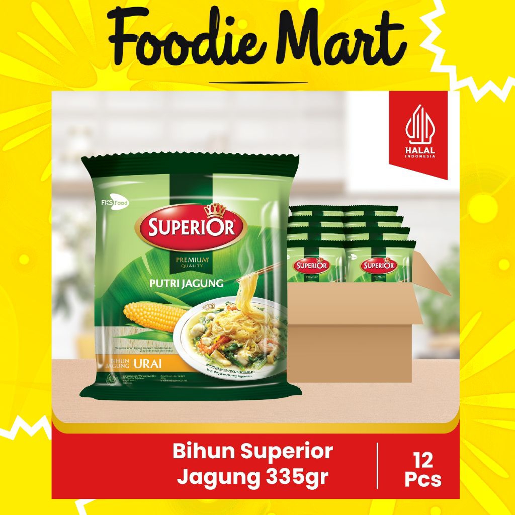 

[FOODIE MART] Bihun Superior - Jagung - 1 Bal - 12 Keping