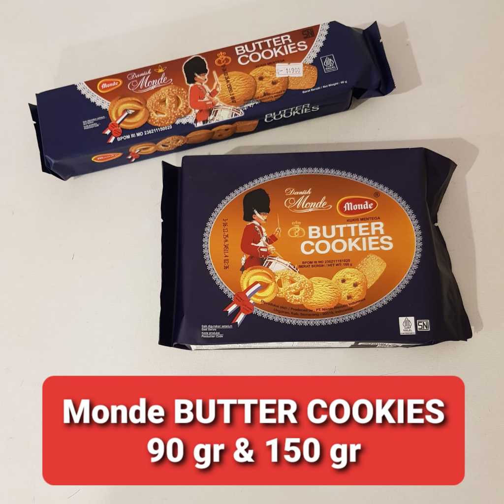 

Biskuit Monde BUTTER COOKIES 90 gr / Monde BUTTER COOKIES 90 gr