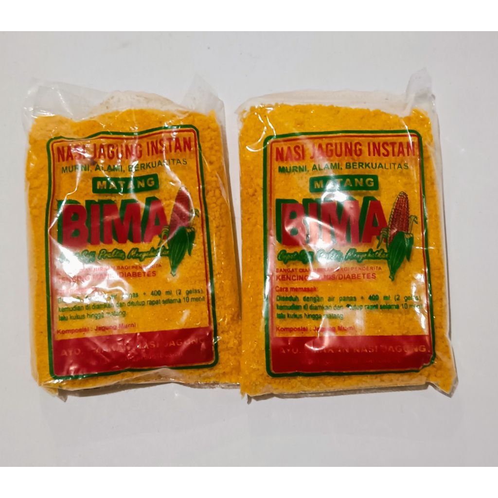 

Nasi Jagung Instan Matang cap Bima