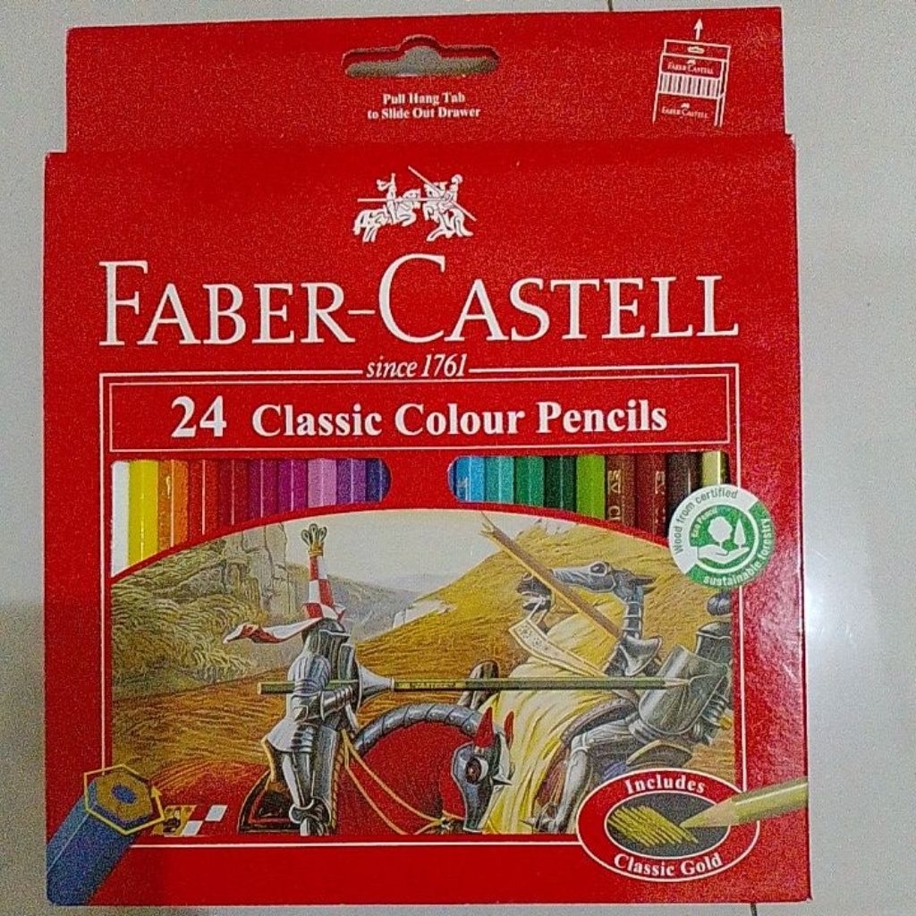 

pensil warna faber castell 24 warna