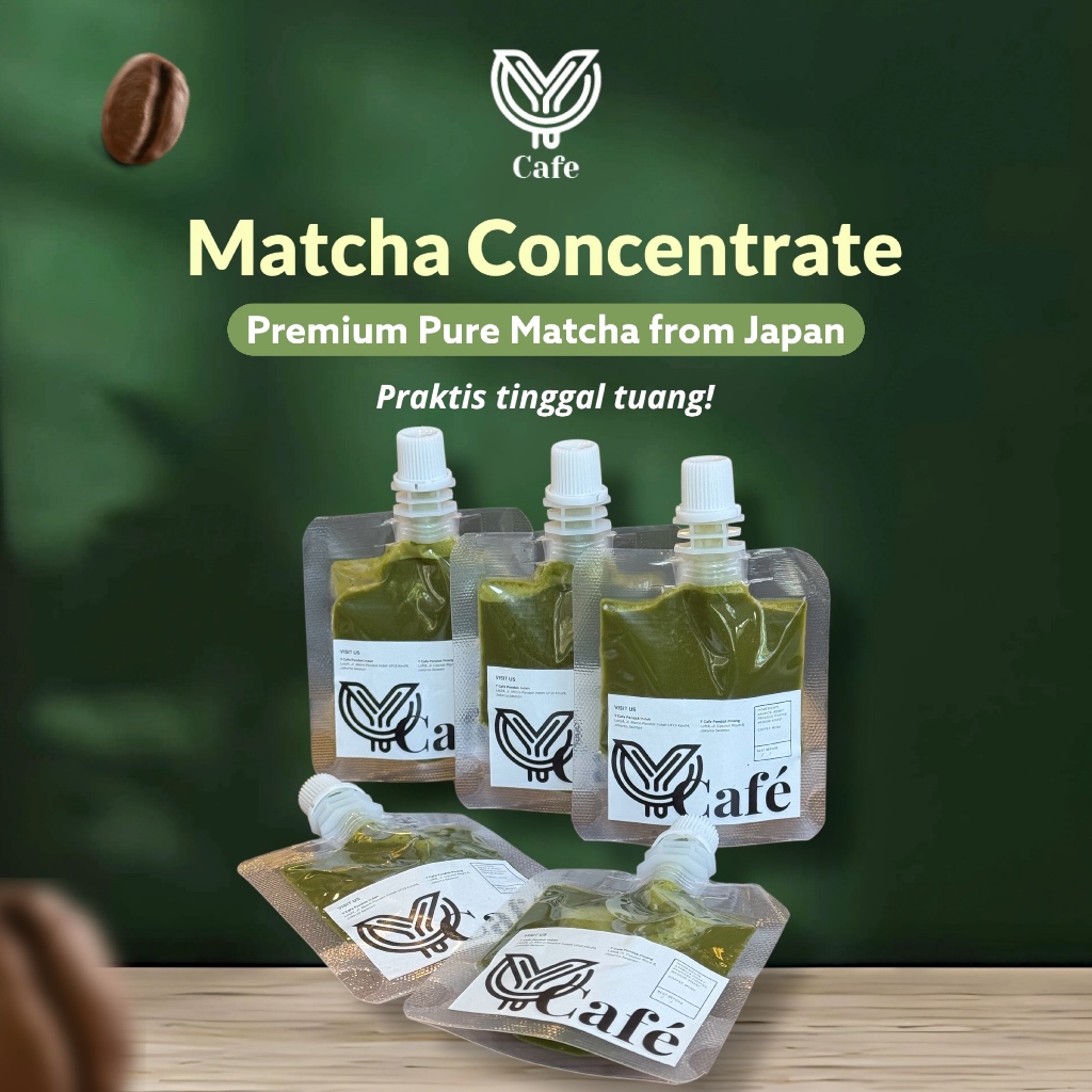 

PAKET ISI 5 Matcha Konsentrat Concentrate 45 ml Praktis Tinggal Instan Praktis Tinggal Tuang By Y Cafe