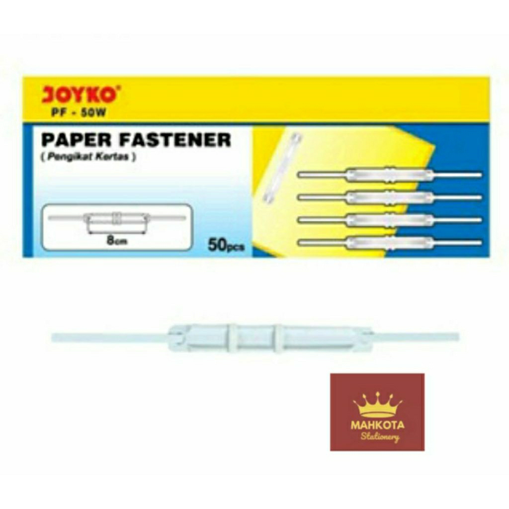 

Paper Fastener Joyko PF-50 white/Pengikat Kertas isi 50 pcs