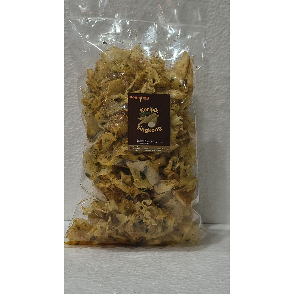 

Keripik Singkong Pedas Asin Daun Jeruk (Potongan Tipis)