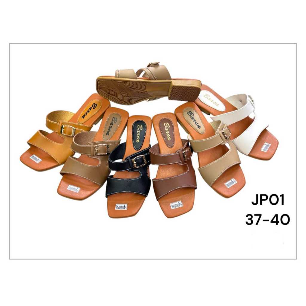 Barca  JP01 Sandal Wanita Dewasa Hitam 37-40