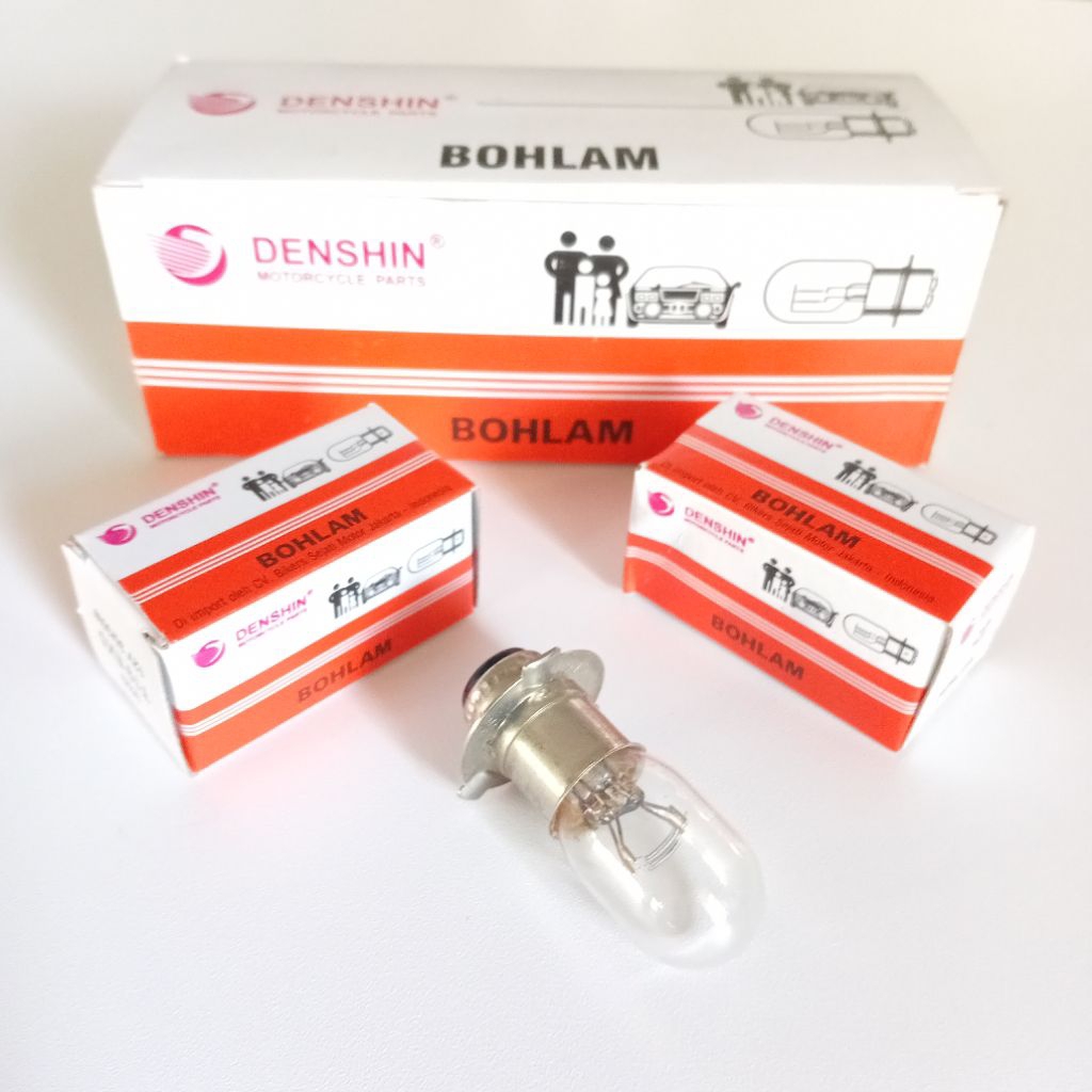 Bohlam lampu depan Denshin Motor Supra grand prima legenda