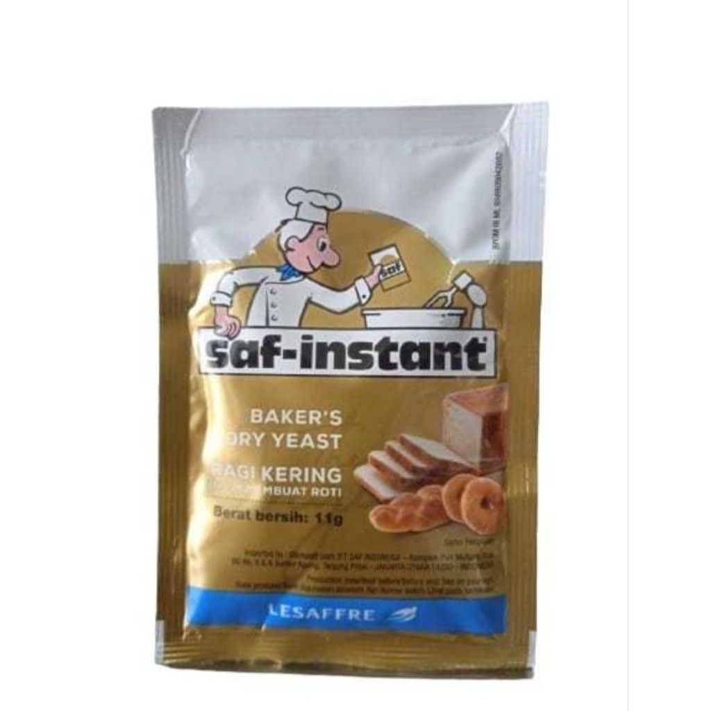 

Ragi Kering SAF instan gold 11 gr x 4 pc
