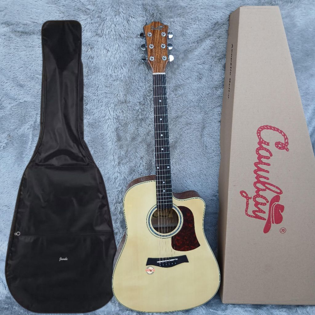 Gitar Cowboy GWC-360-NT Akustik Original { Dreadnought Cutaway }