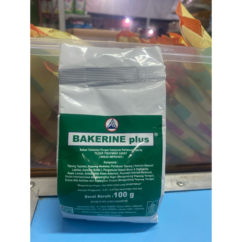 

BAKERINE PLUS 100gram pengempuk roti bread improver