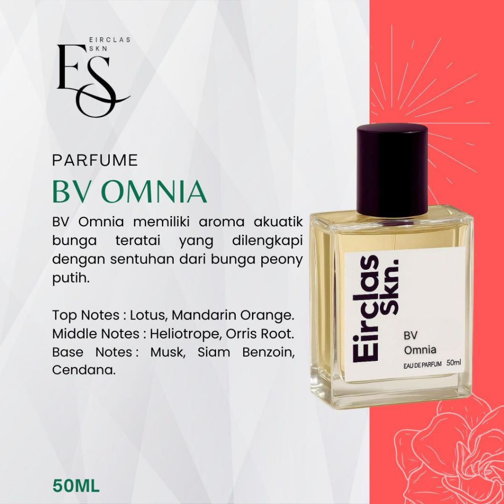 Parfum wanita bulgari omnia cristal 50ml tahan lama 24 jam Eirclas