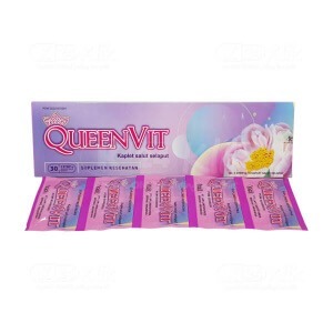 QUEENVIT Box isi 6 Capsul / Queenvit Suplemen Promil