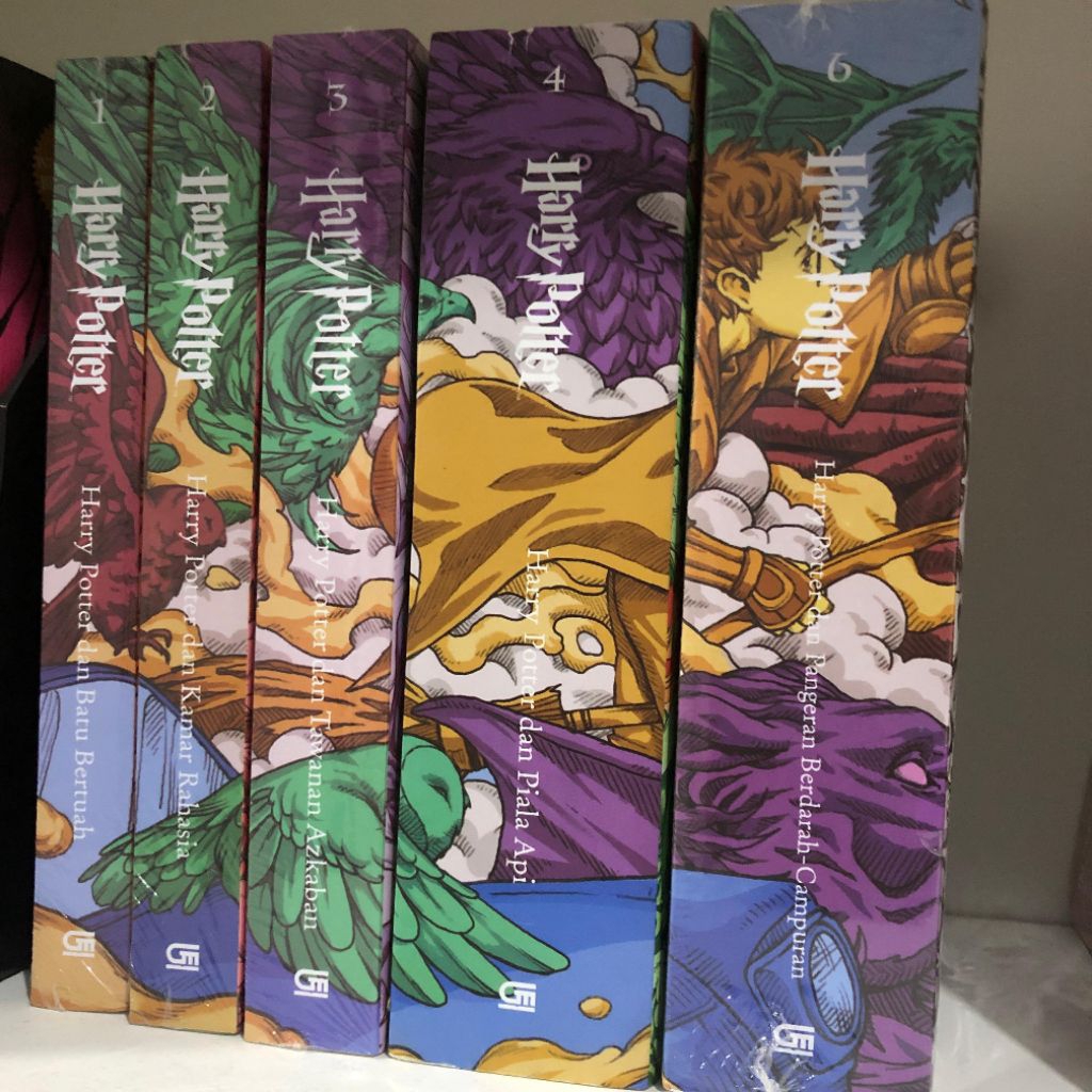 novel Harry potter terjemahan 1,2,3,4,6 set Original