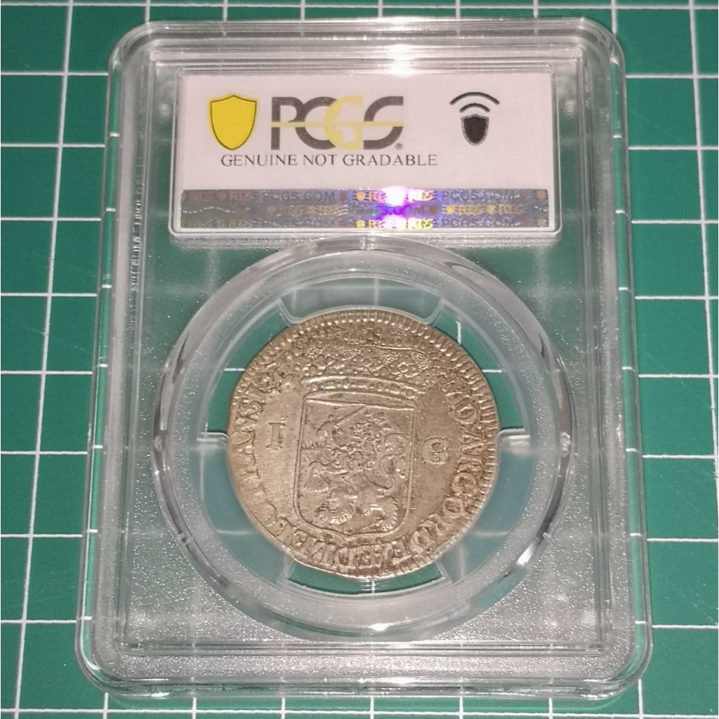 PCGS KOIN DEWI PALLAS 1 GULDEN 1737 PCGS XF DETAIL