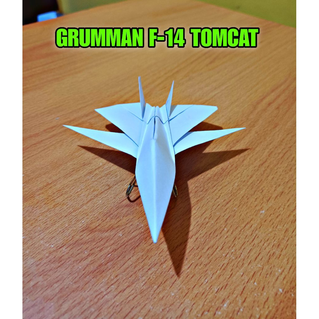 Mainan kertas pesawat tempur Grumman F-14 Tomcat