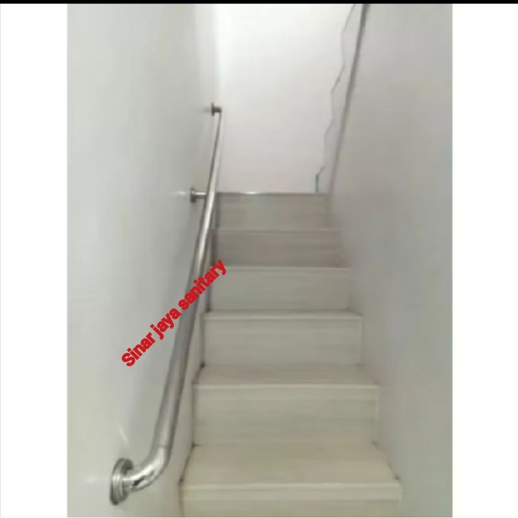 Pegangan tangga 220cm stainless sus 304 / Grab bar stainless / Pegangan dinding 220cm / Grib bar sta