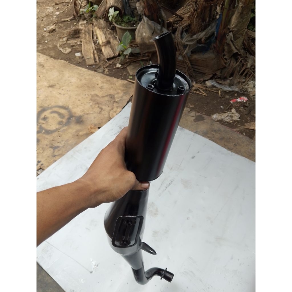 knalpot FIZ R full hitam sarangan mrepet/garing/pedes/roadrace