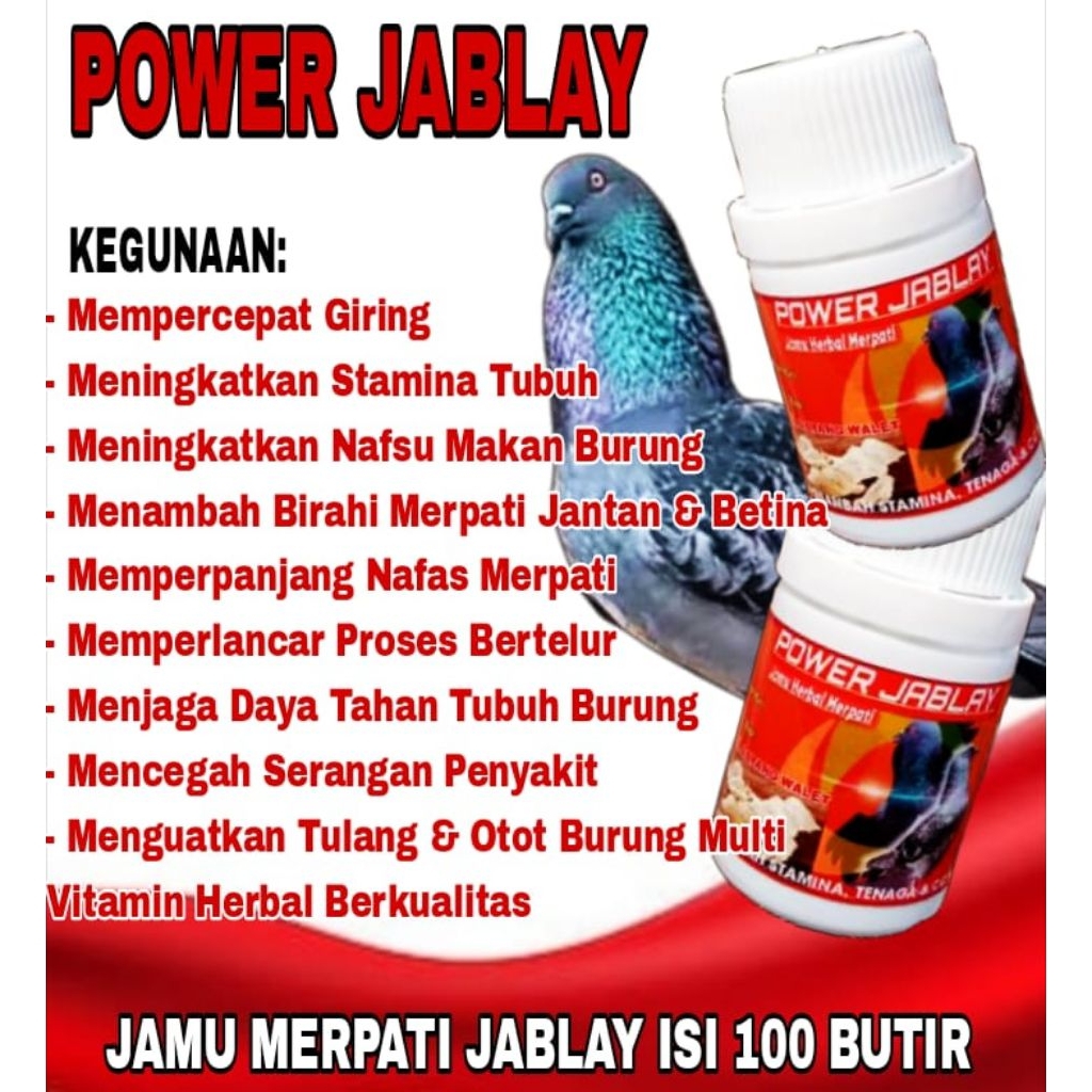 PRODUK TERLARIS  jamu merpati power jablay cepat giring turun kencang stabil TERBANG TINGGI sprint k
