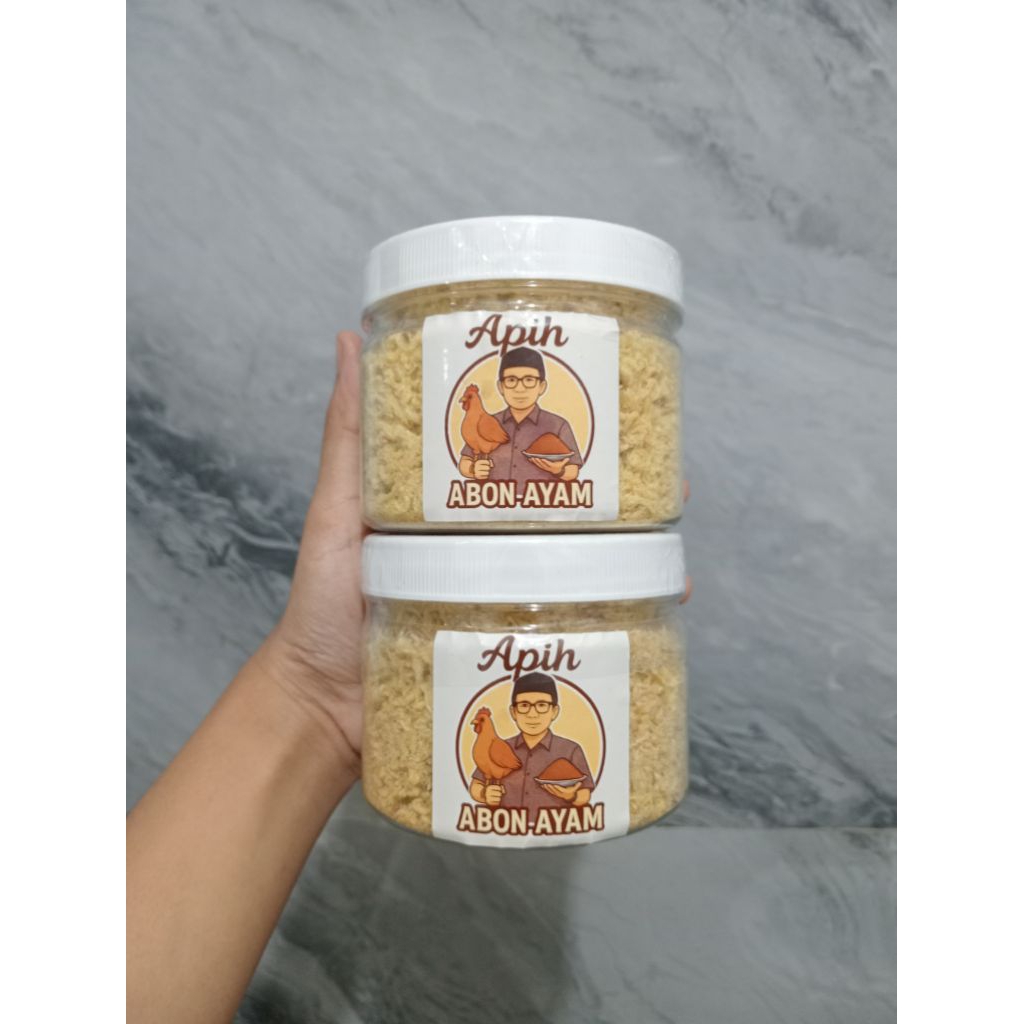 

ABON AYAM APIH 150GR HOME MADE TANPA BAHAN PENGAWET LESS SUGAR TANPA DI GORENG