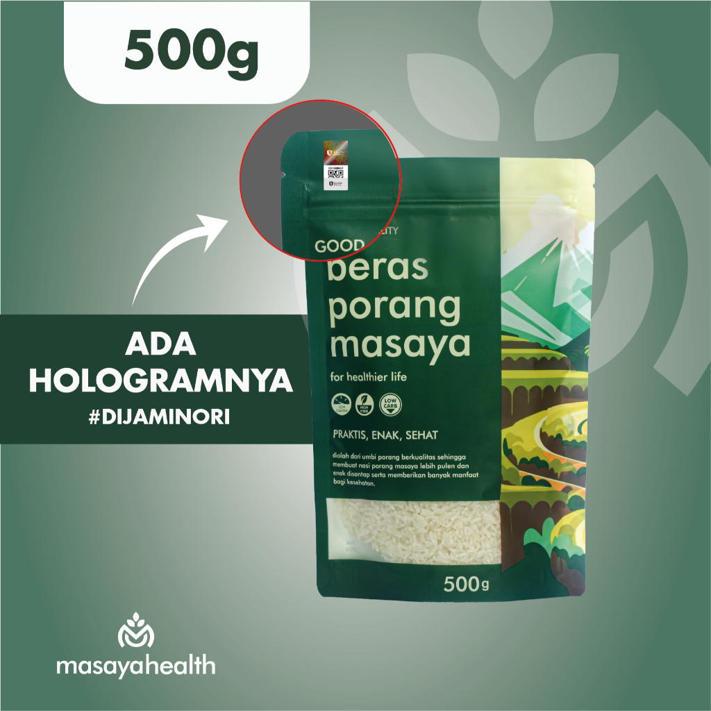 

Masaya Beras Porang 500gr | Instant Konjac Rice - Mudah & Praktis