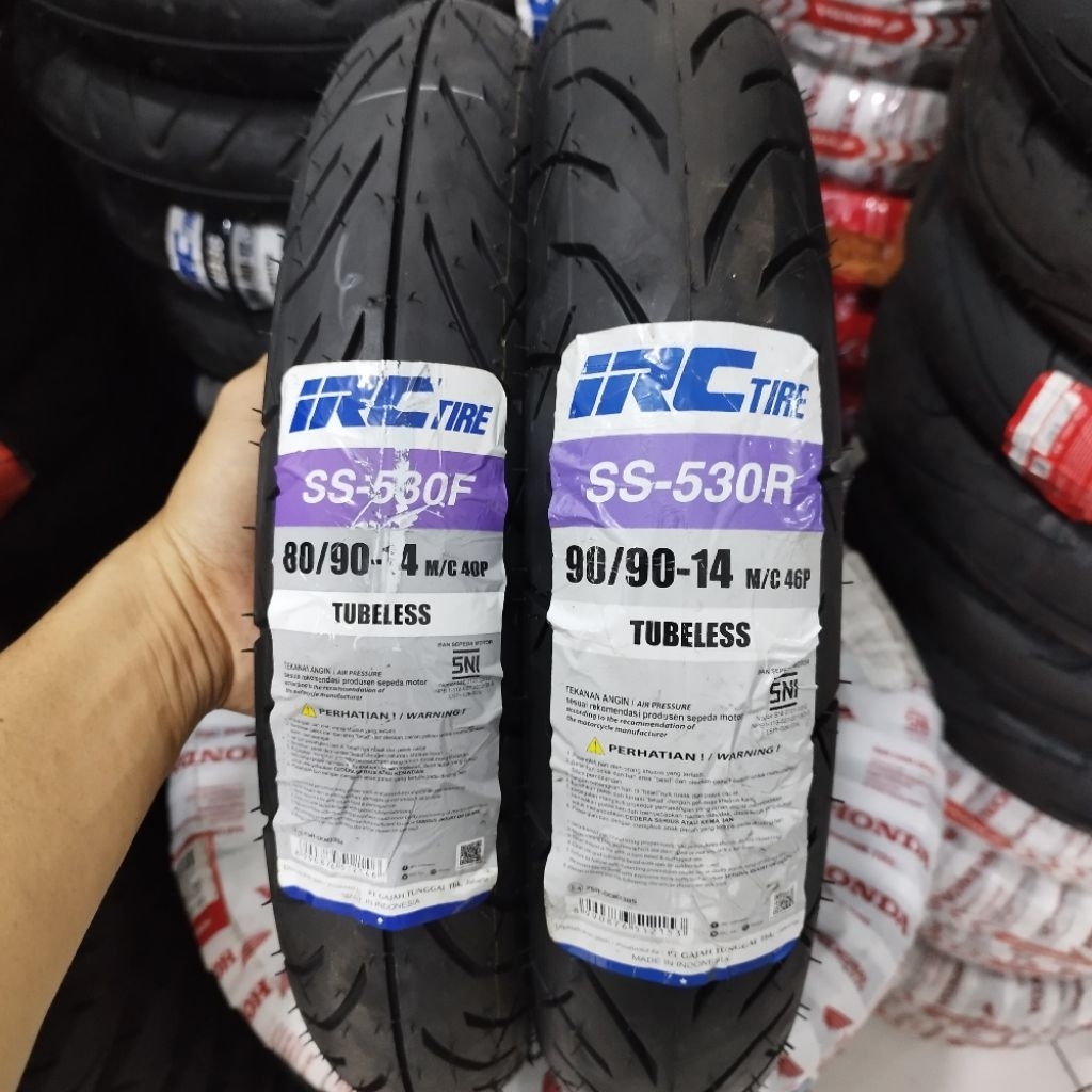 BAN IRC TUBLES 80/90-14, 90/90-14 ORIGINAL BEAT, VARIO, MIO + pentil