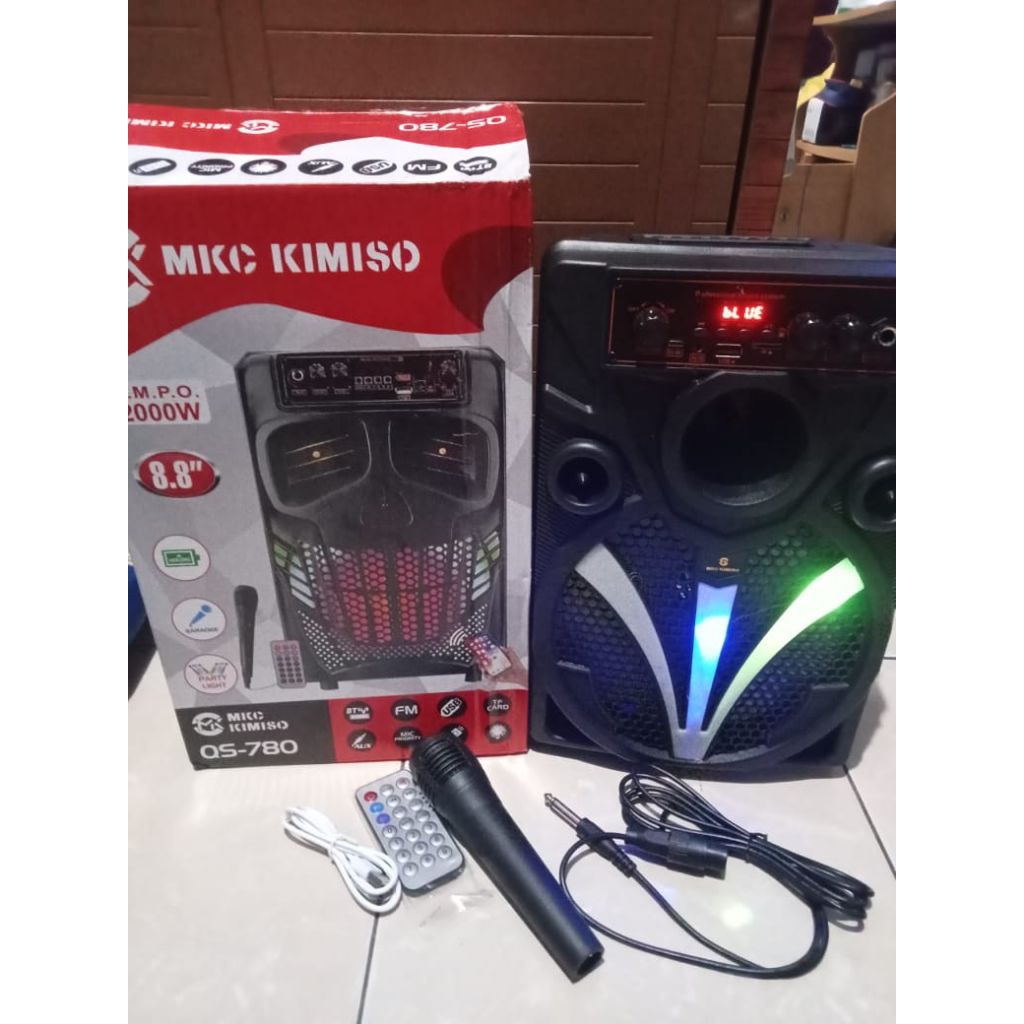 Speaker Bluetooth portable karaoke Kimiso QS 7806