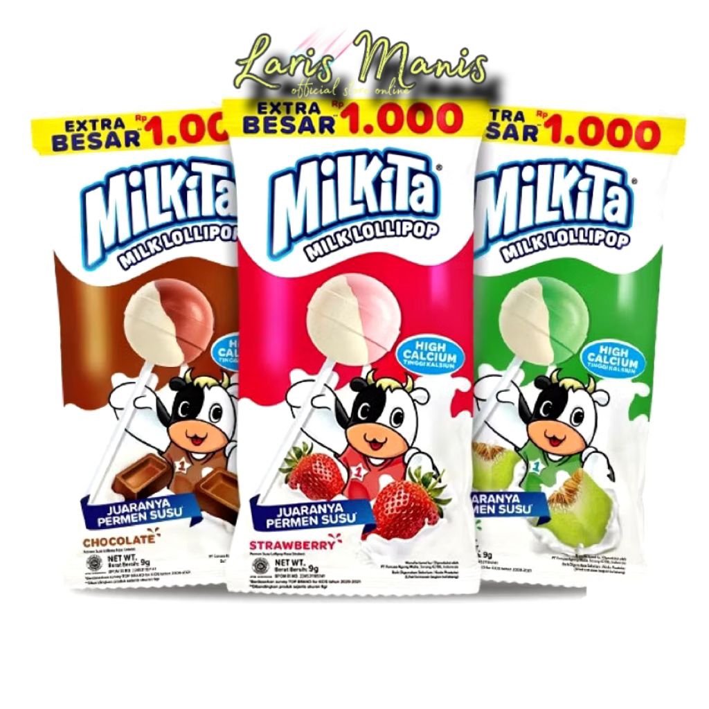 

Milkita Lollipop Renceng (30 pcs/Bag)