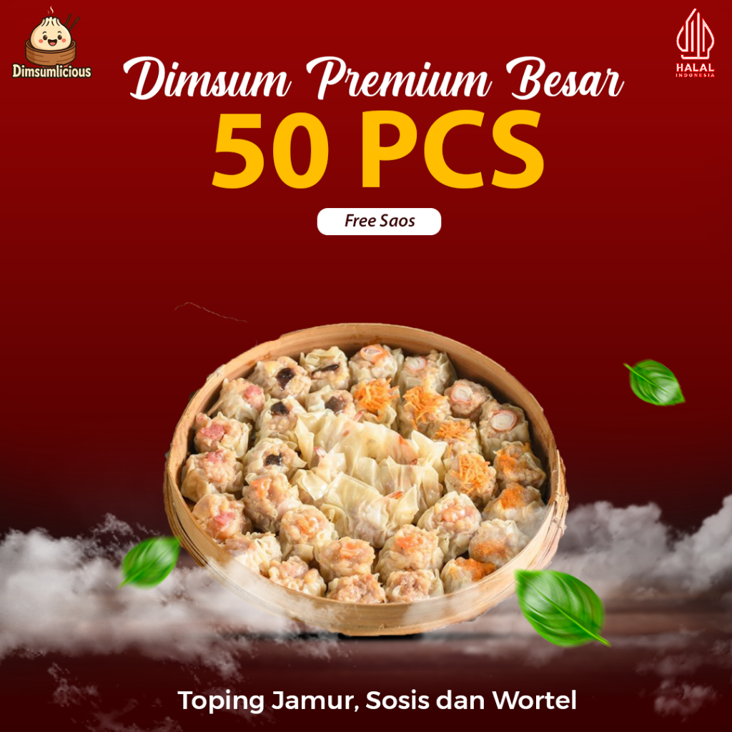 

Dimsum Jumbo Premium – 50 pcs Frozen – 100% Halal