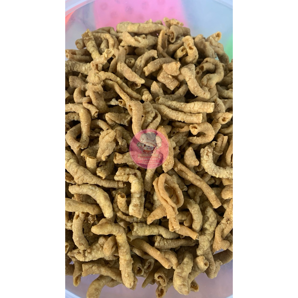 

Kripsus Keripik Usus Asin H. Rojali Kemasan 250 Gram