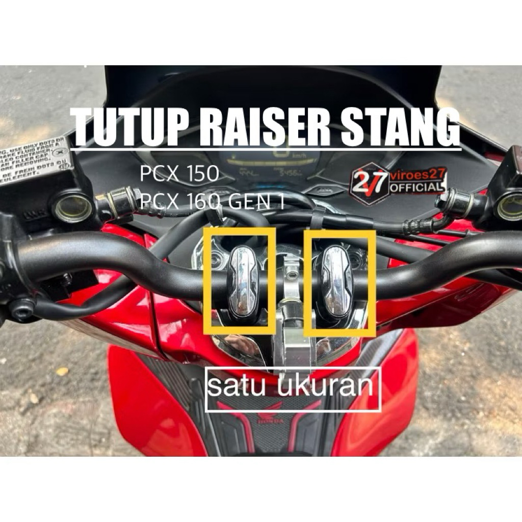 TUTUP RAISER Baut Stang PCX 150 / 160 GEN 1 ORIGINAL HONDA