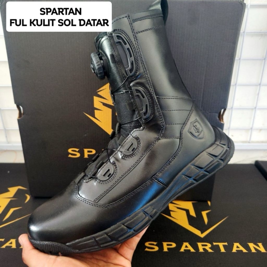 SEPATU PDL SPARTAN SOL DATAR FULL KULIT ORIGINAL