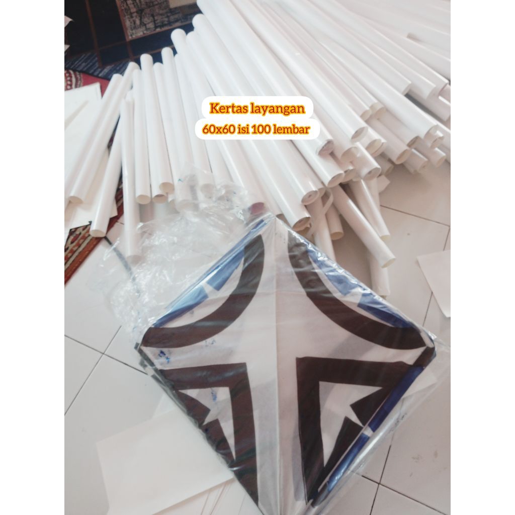 #kertas layangan litho printing 60x60/100 lembar harga murah untuk para pengrajin layangan