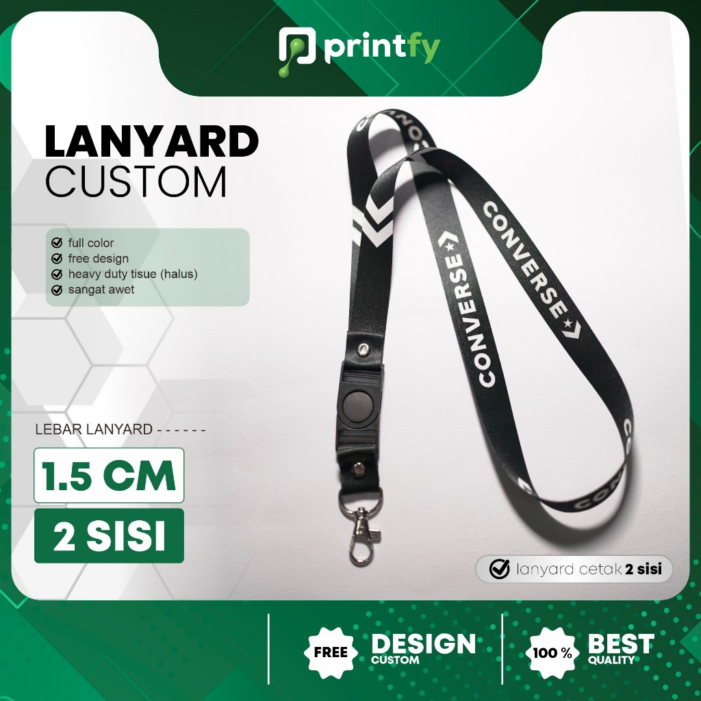 

Printfy - lanyard custom - 2 sisi - 1.5 cm