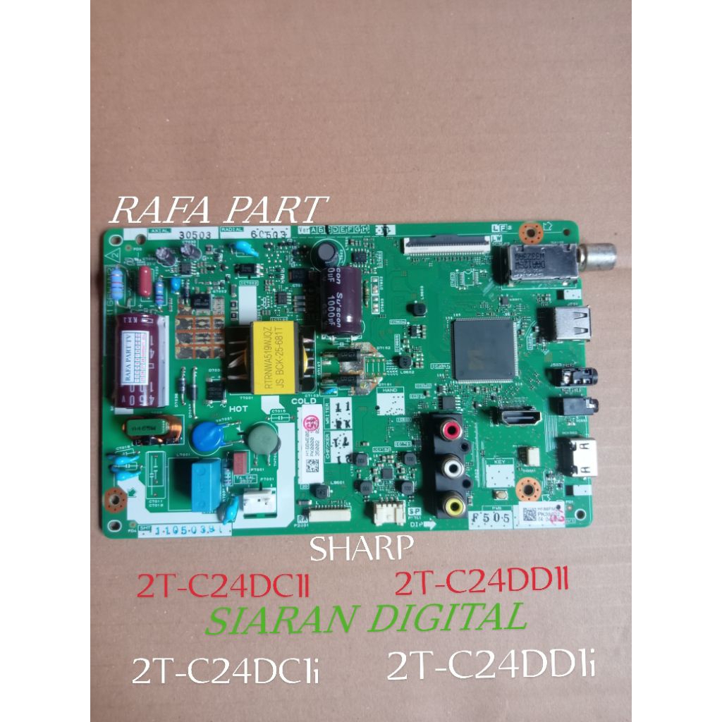 MB MAINBOARD TV SHARP 2T-C24DD1I/2T24DC1I DIGITAL