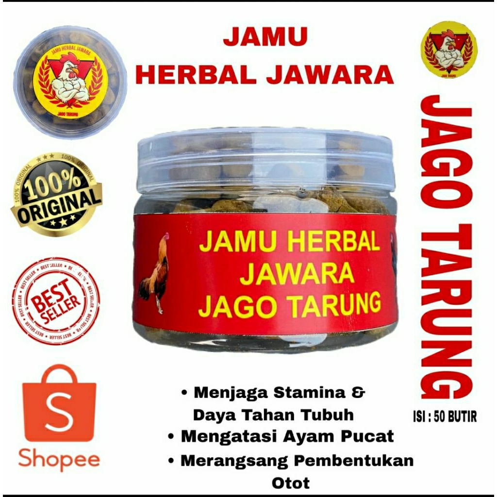 Jamu herbal jawara rawatan ayam aduan