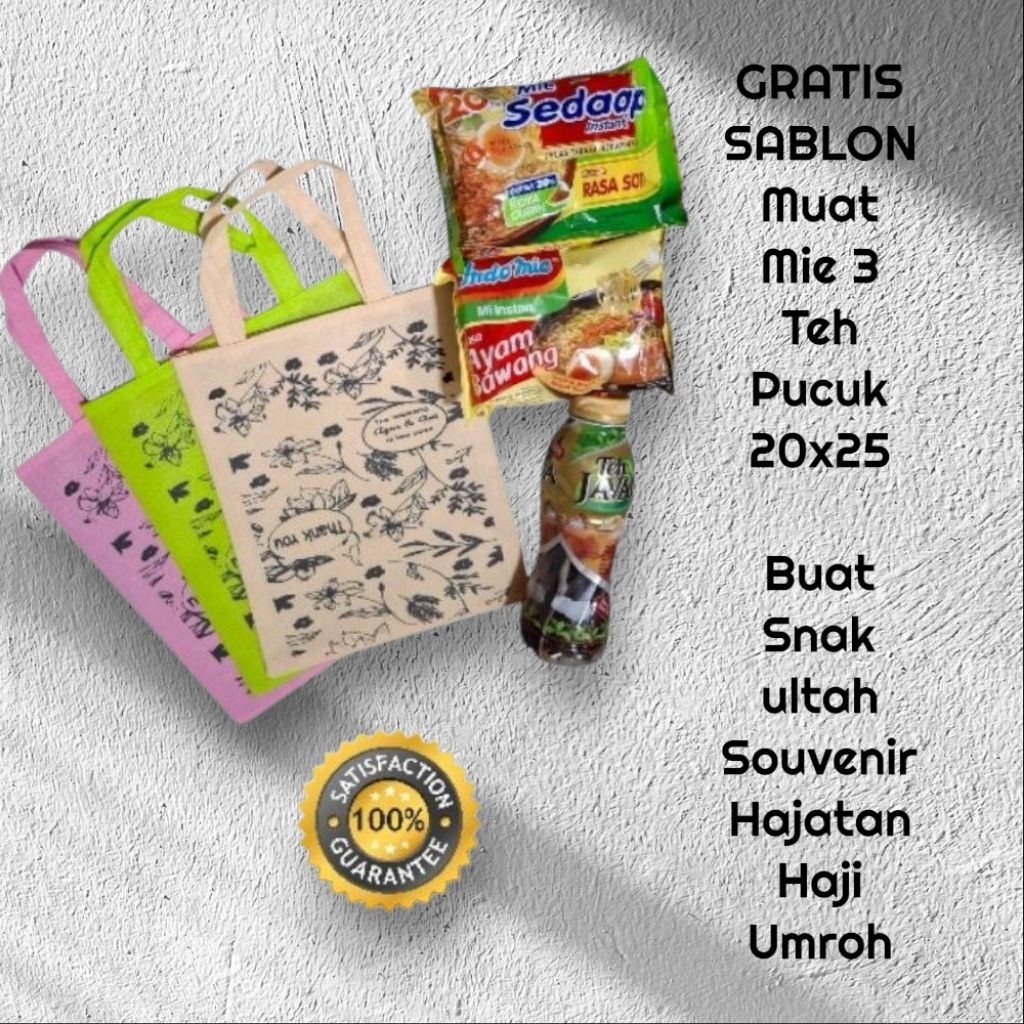 

COD tas gratis sablon uk 20x25cm