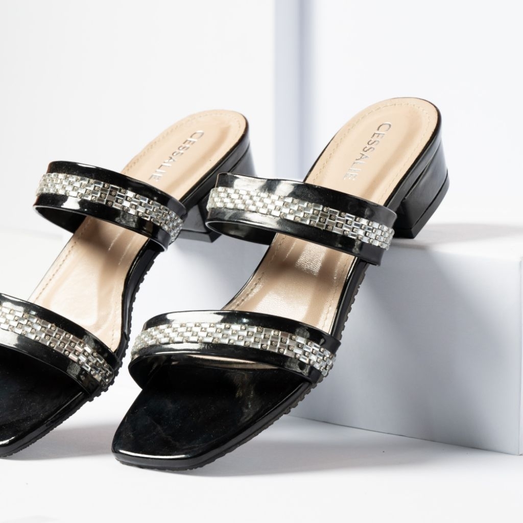 Cessalie sandal heels wanita elvira hak tahu 3cm sandal heels wanita sandal hak tahu 3cm sandal heel