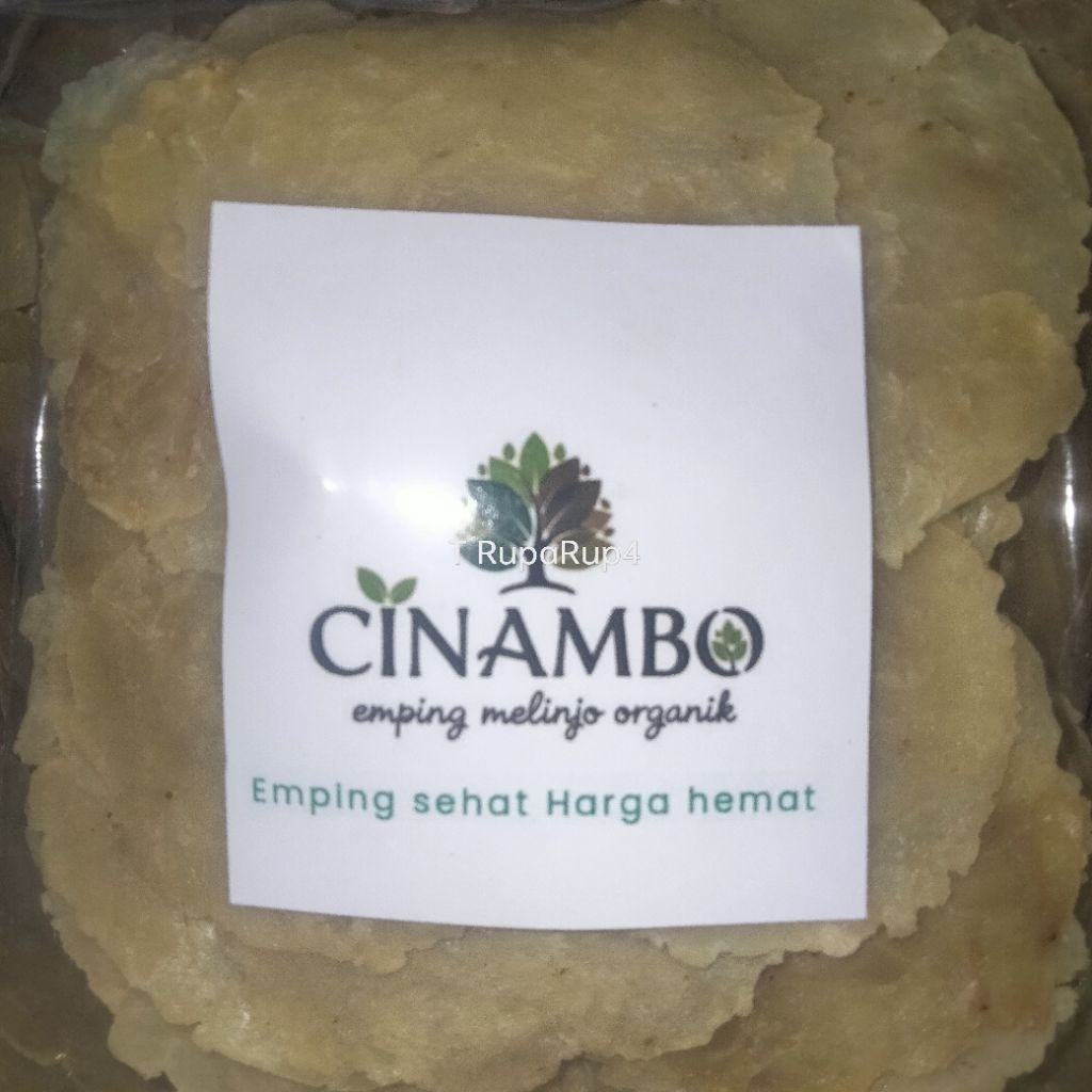 

250 gr Emping Melinjo Organik Mentah "CINAMBO" - Biji 5, Diameter Lebar +- 9 cm emping super berkualitas