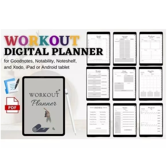 Workout & Fitness Plan Digital Planner